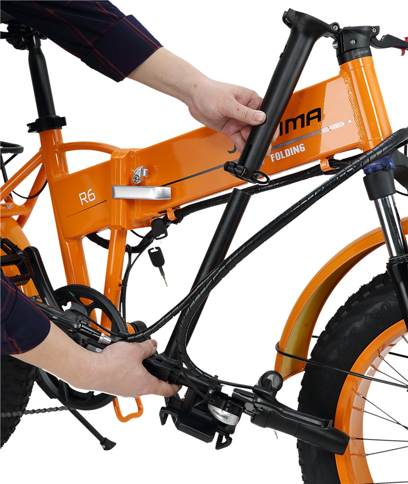 One Seat 48V 500W 20" Fat Tyre Electric Bike 10Ah Lithium Battery 5 Assist Foldable Dropship Electric Fat Bike