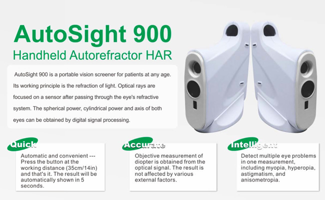 Accurate Ophthalmic Equipment Intelligent Hand Held Autorefractor Keratometer