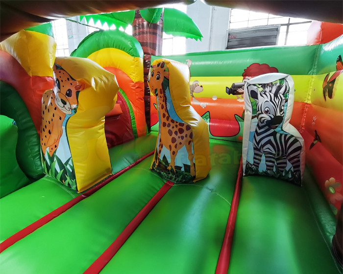 Monkey Inflatable Bouncer Slide Commercial Bounce House Combo