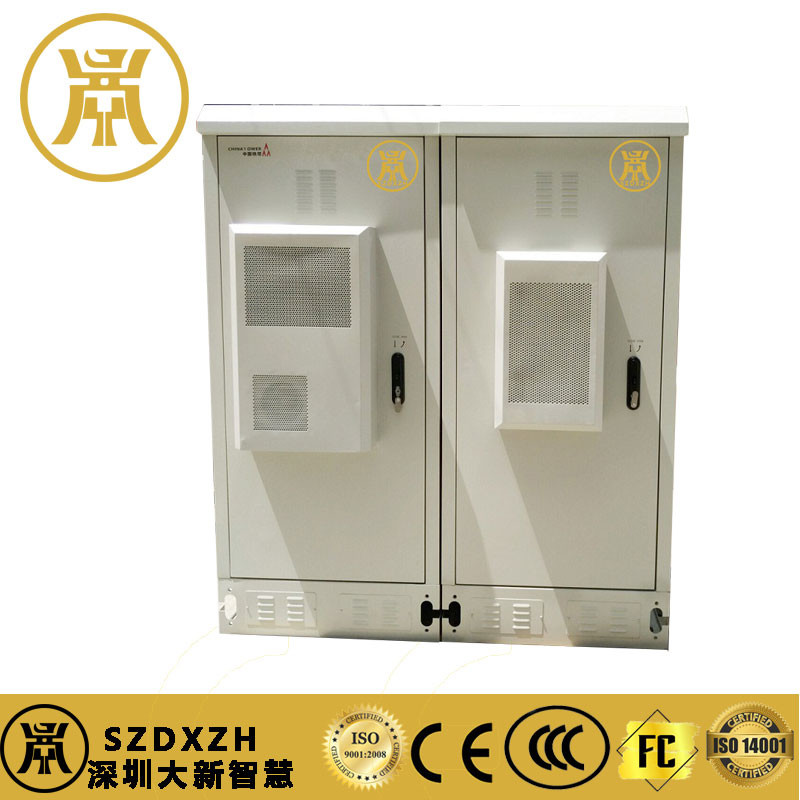 Quality Dual Compartment Lockable Electrical Cabinet Galvanized Steel Power Supply Enclosure for sale