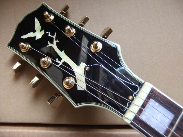 Wholesale New Rare Jazz Electric Guitar L-5 Model With Flower Pickuguard and Tailpiece and Headstock In Sunburst