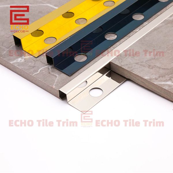 Black Stainless Steel Tile Trim S Square Ceramic Tile Edge Trim