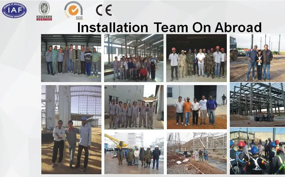 Architecture Design ISO BV Certificated Prefabricated Steel Structure Plant Workshop
