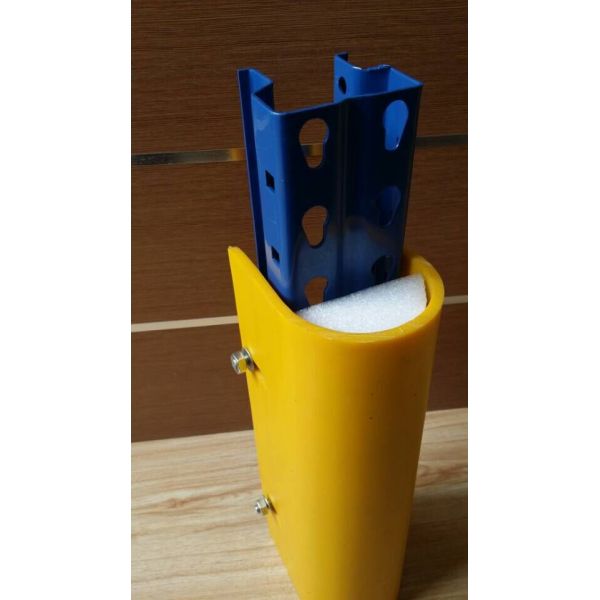 Heavy Duty Warehouse Column Protectors , Structural Pallet Rack Column Protectors Ce Fem 10.2.02 Impact