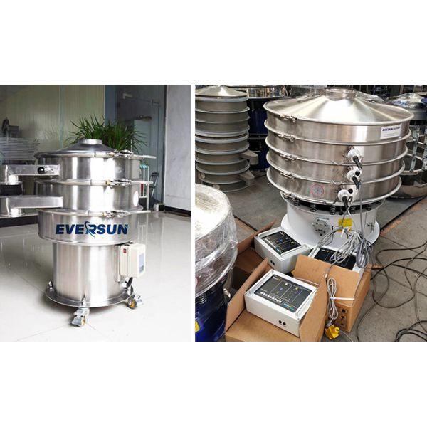 Automatic 0 - 10t/H Capacity Powder Ultrasonic Vibrating Sieve With Wire Woven Mesh