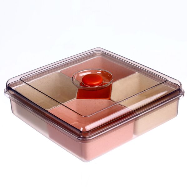Compartments 450g Plastic Organizer Box With Cover