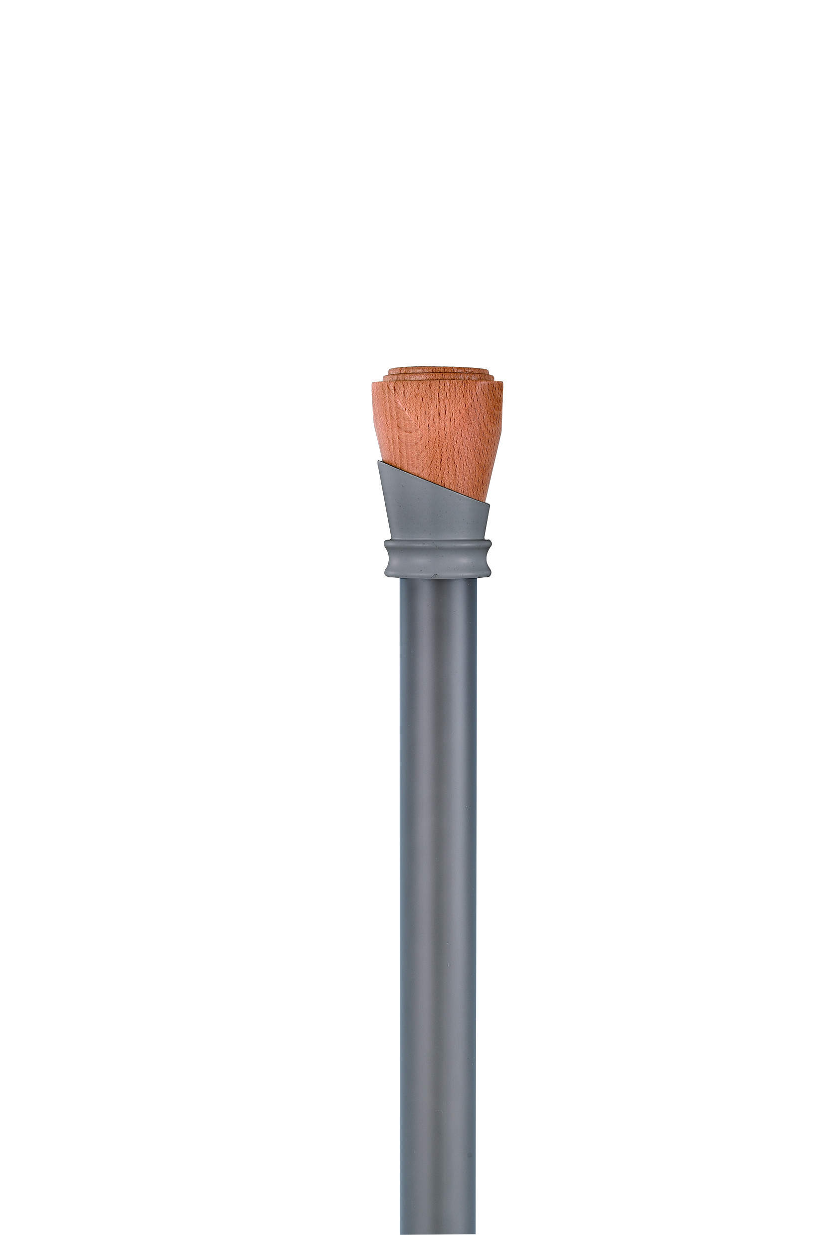 aluminum material 28mm diameter classical curtain rod with wooden design finals