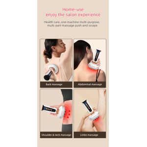 Electric EMS Microcurrent Gua Sha Massager Rechargeable Body Anti Cellulite