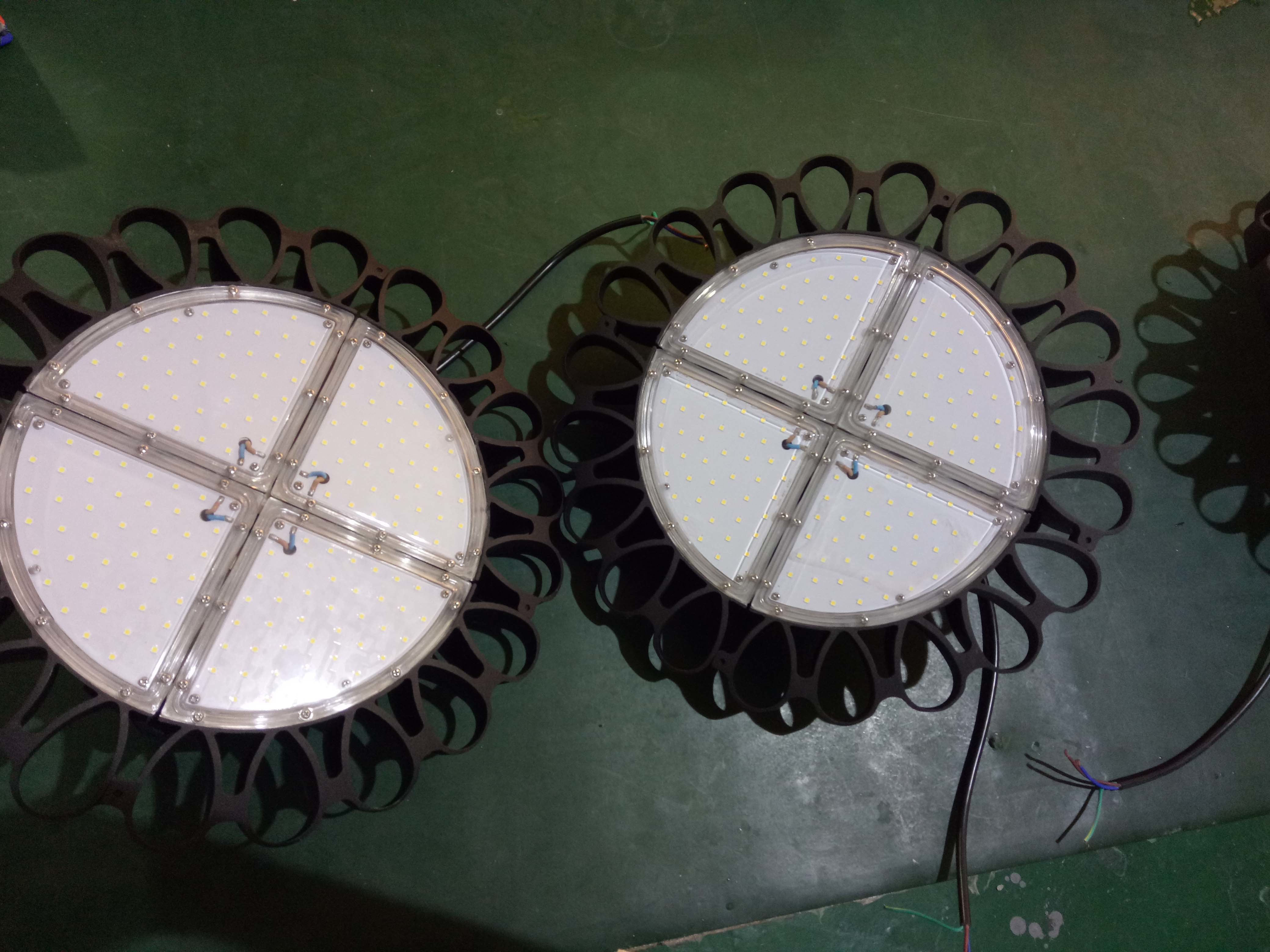Round 200 w Industrial High Bay Led Lighting 130lm/W For Warehouse , Energy Saving