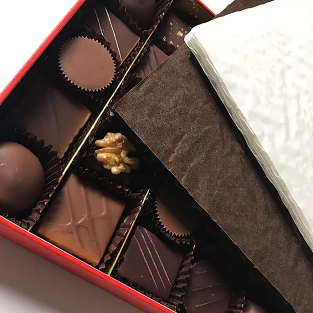 Rectangle Black compressive Paper Cushion Pad For Chocolate Candy