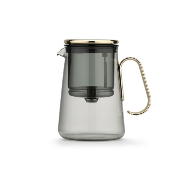 Countertop Loose Leaf Glass Infuser Teapot Kettle for Cafes Coffee Shops