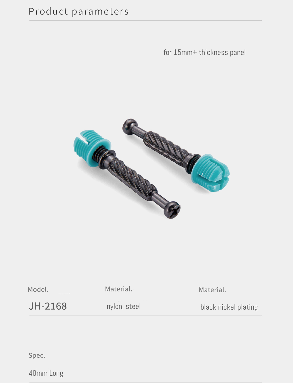 Minifix Spreading Bolts