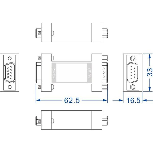 Convenient Using Interface Converter Rs232 Rs485 0~115200 Bps Baud Rate
