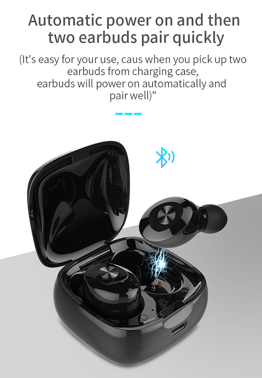 5D Stereo Tws Bluetooth 5.0 Earphone Stereo Wireless Earbus HiFi Sound Sport Earphones Handsfree Gaming Headset