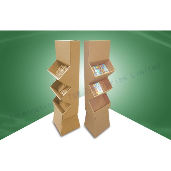 OEM 3 - Cell Pos Cardboard Displays For Cd & Books , Unique Design