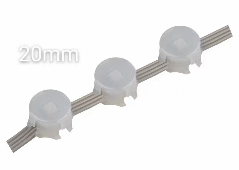0.3W DMX512 Smd5050 DC5V 20mm RGB LED Point Light Miracle Bean IP67 Waterproof