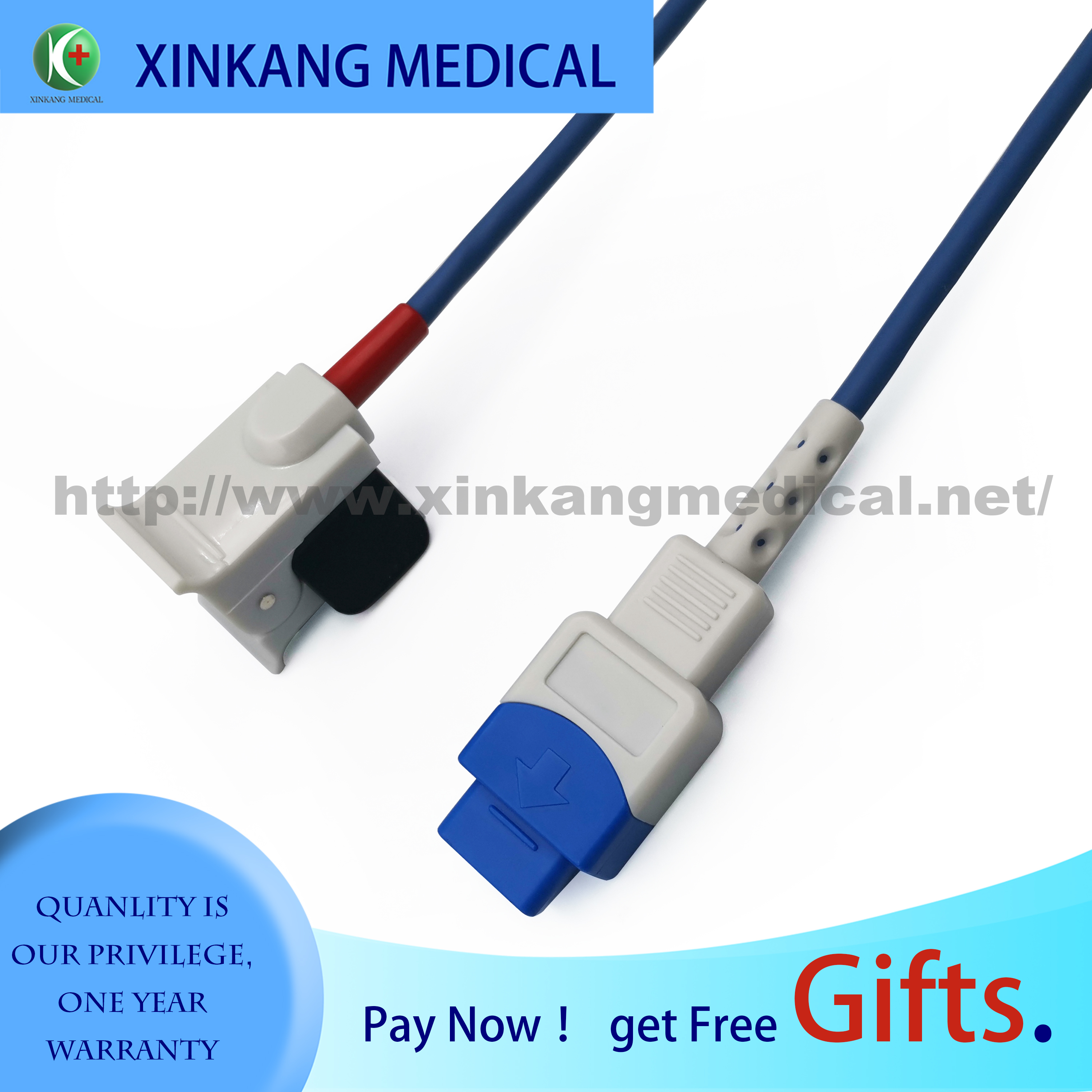 Pediatric Finger Clip Medical Spo2 Sensor Reusable 9 Pin for GE Ohmeda Trusignal