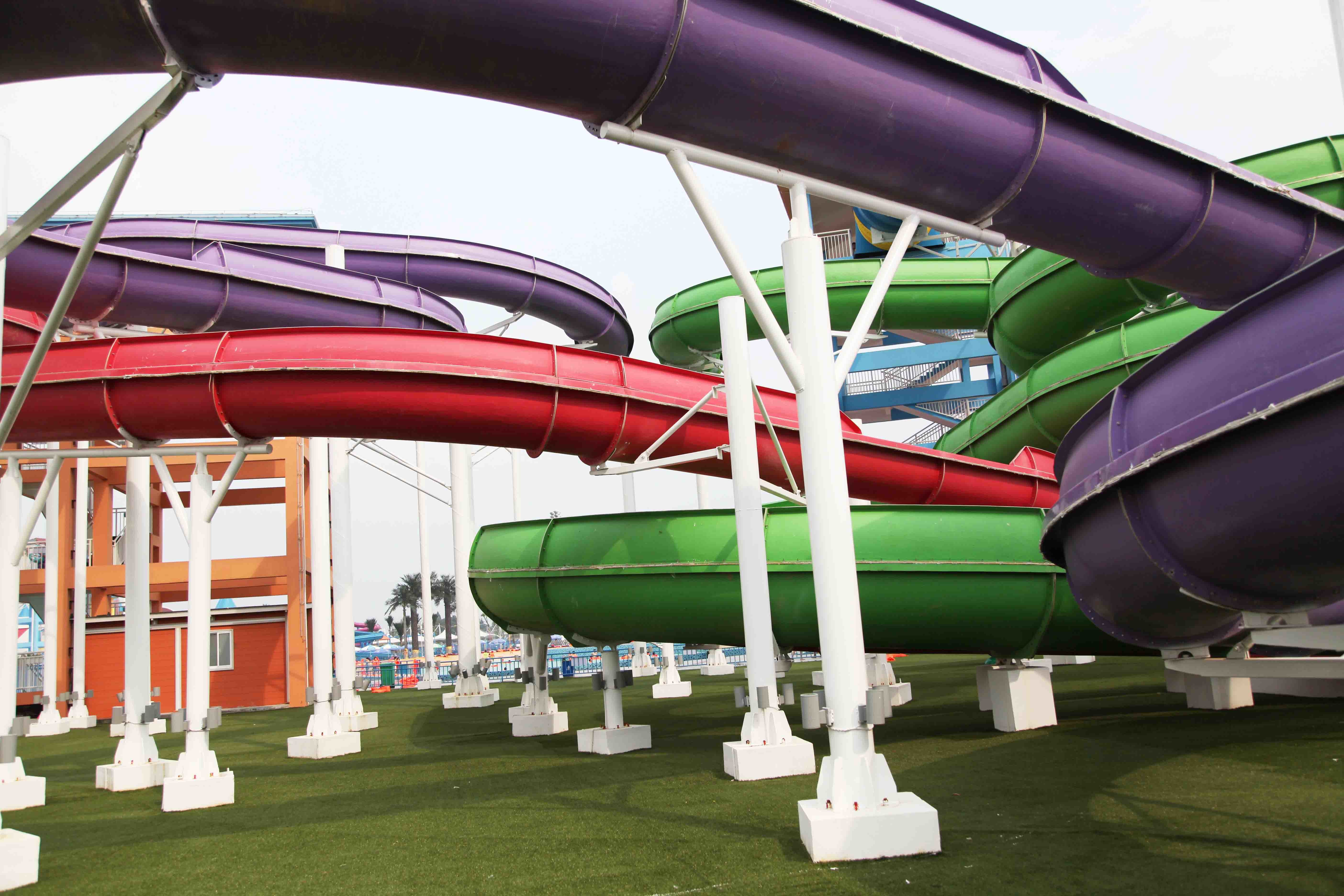 Large durable Custom Water Slides / playground water play equipment