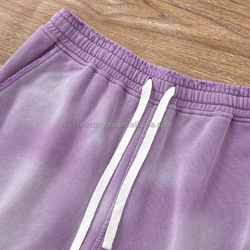 Acid Wash Cycling Shorts Distressed Ripped Hole Acid Washed Sweat Shorts Breathable Fabric