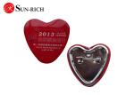 Promotion 4cm Square Tinplate Badges with plastic base
