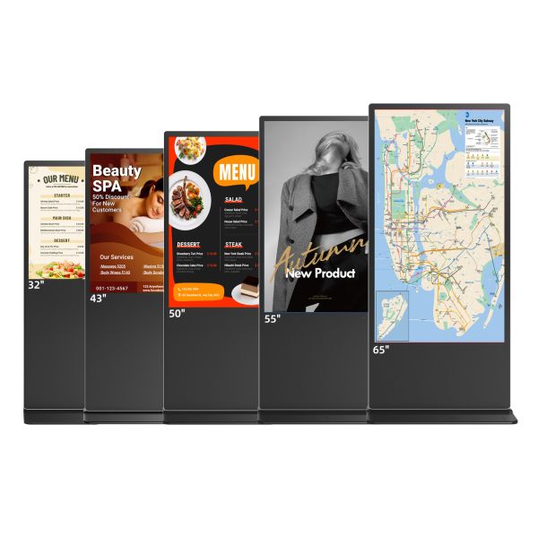65-inch capacitive touch screen digital signage display