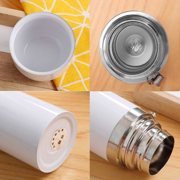 350ml And 500ml Coated White Sublimation Flask Blanks Water Bottle Vacuum Stainless Steel Water Bottle