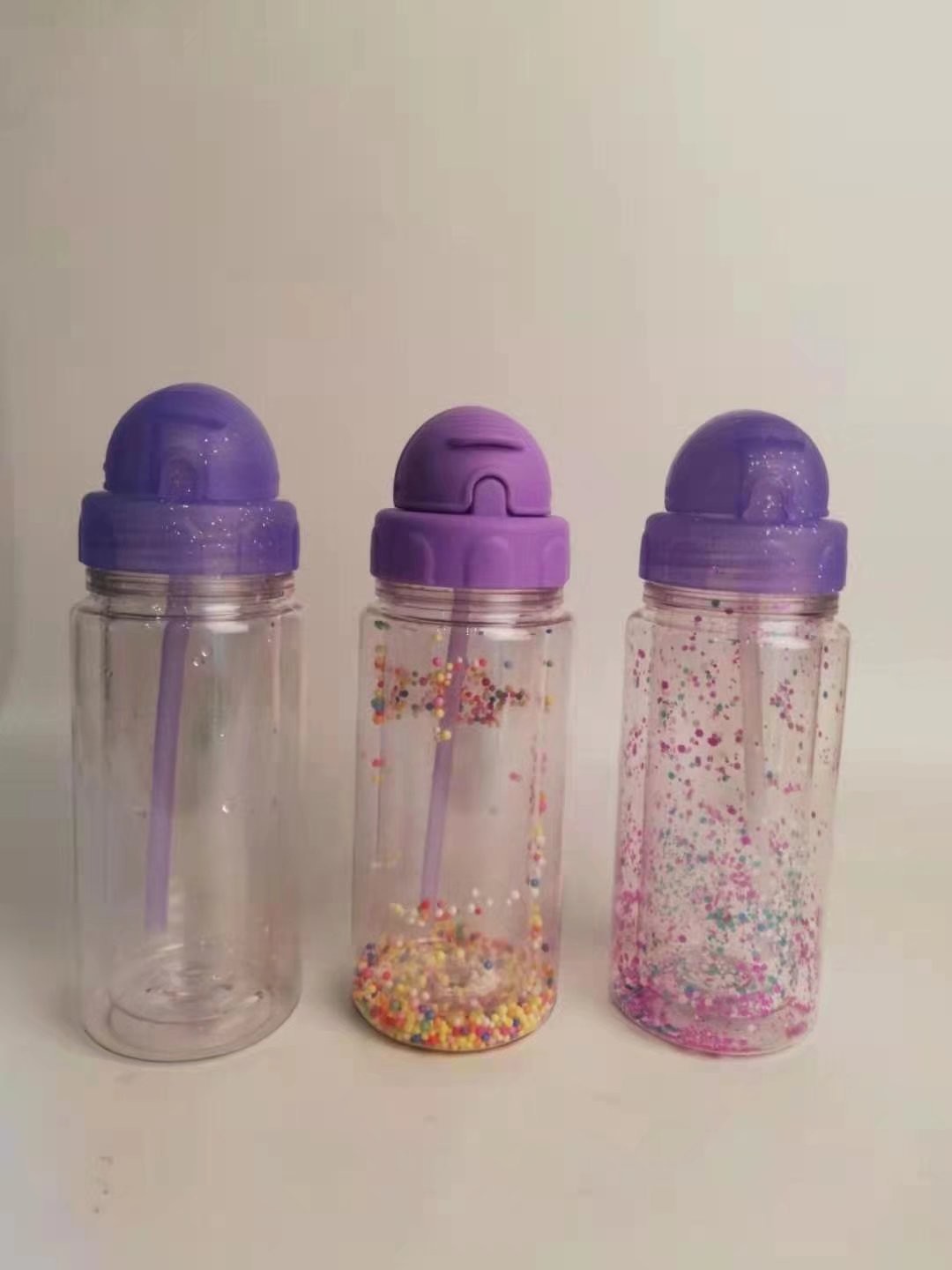 New Double-layer Children's Plastic Water Bottle For Outdoor