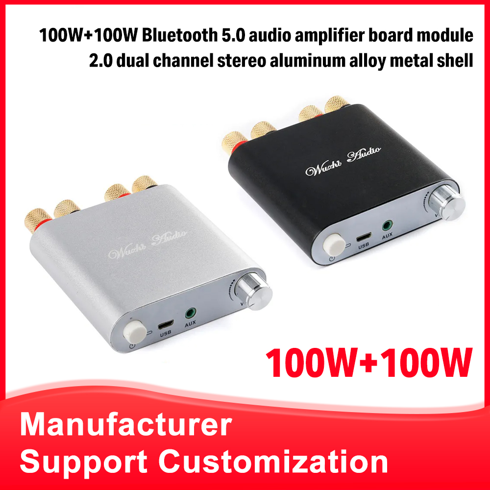 ZK-1002D 100W*2 BT 5.0 Wireless Mini Amplifier Board for Home Car TPA3116D2 5.0 AMP