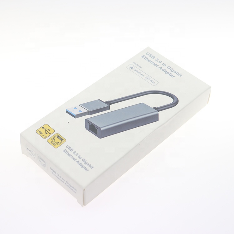 Super Speed 1000Mbps Metal Shell USB 3.0 to Gigabit RJ45 Ethernet Adapter