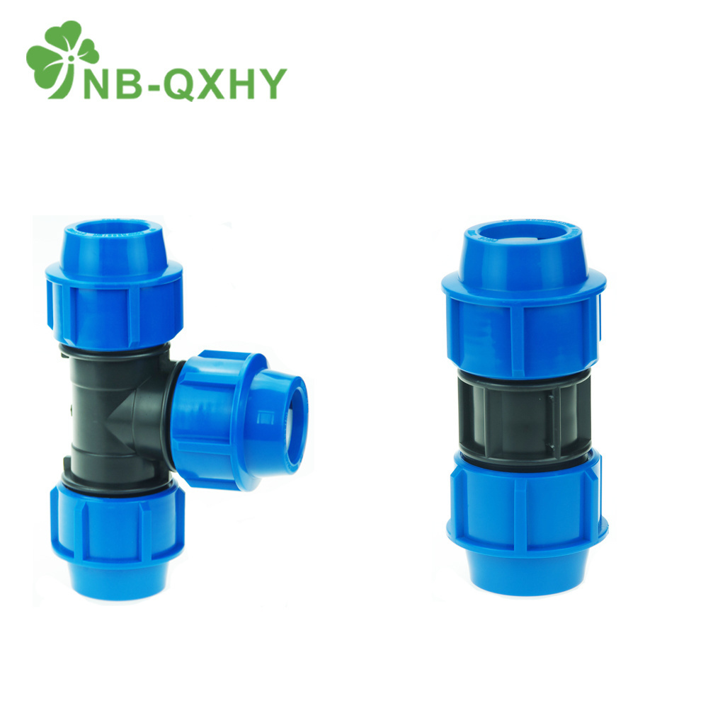 Italy and Turkey Type Plastic Tube Fitting-Reducer Compression Tee PP Fittings