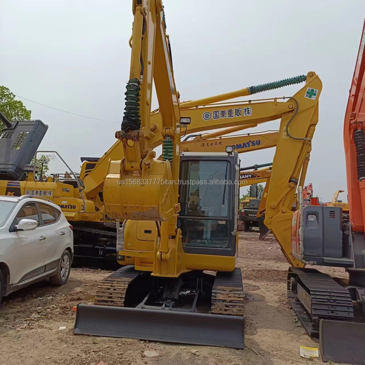 Original Hydraulic Pump Komatsu PC56 5.6Ton Mini Digger Crawler Excavator From Japan