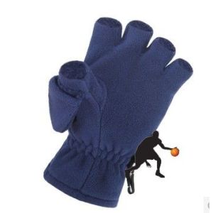 fingerless fleece gloves with lap