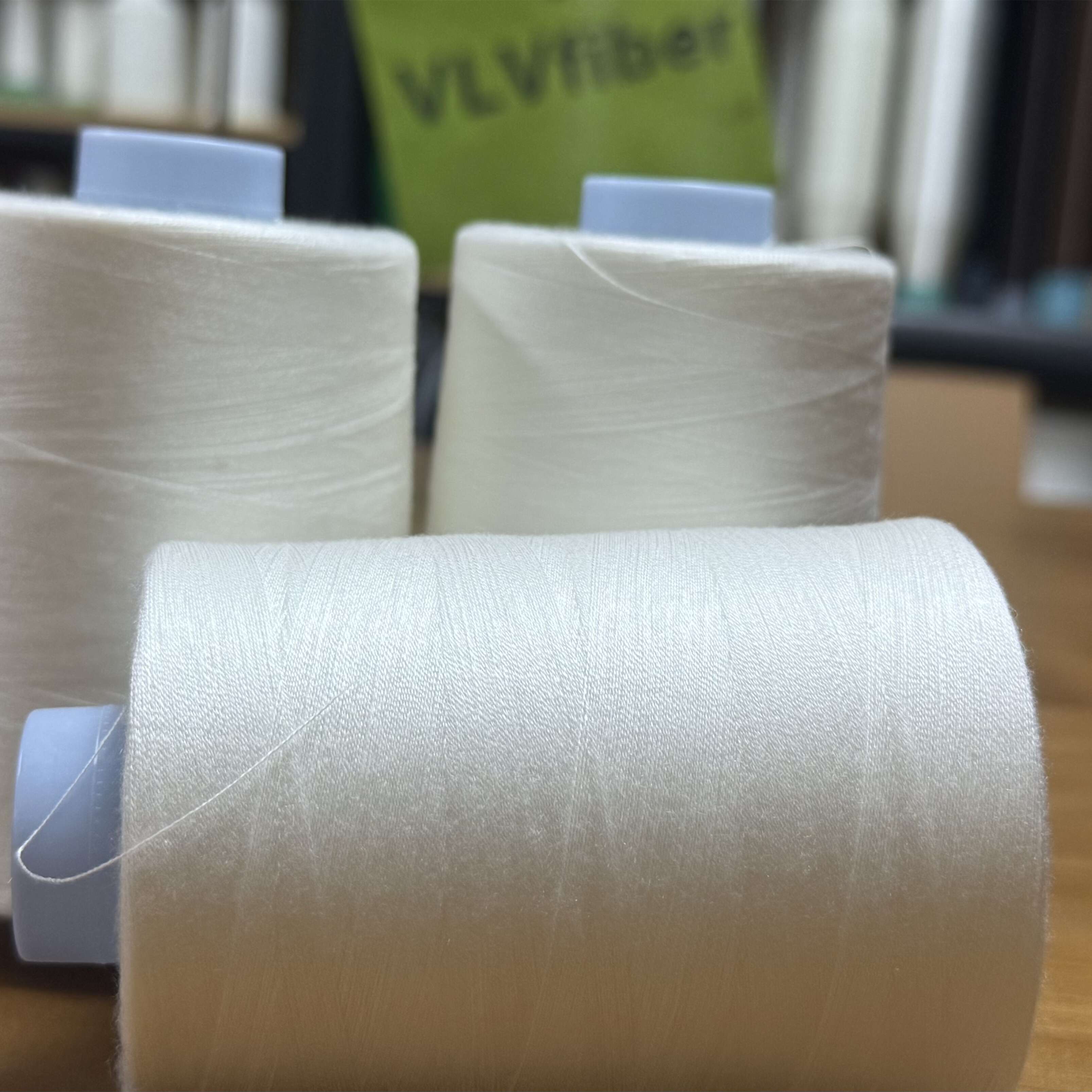 Eco-Friendly PVA Water Soluble Thread with Low Shrinkage and 20/2 Yarn Count for Sewing and Embroidery