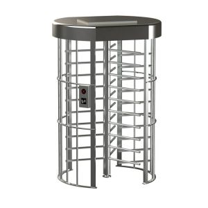 Single Lane Full Height Turnstile Gate Fingerprint Card Access Control