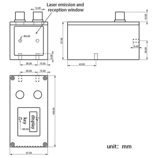KLS109 High - Precision Industrial Laser Ranging Sensor,Accuracy ±1mm