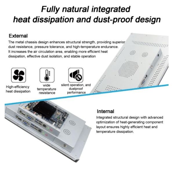 17 inch OEM TFT Rear-mount Aluminum Alloy Industrial Control Computer IP65 Open Frame Embedded Industrial Vertical Touchscreen Monitor Panel Pc