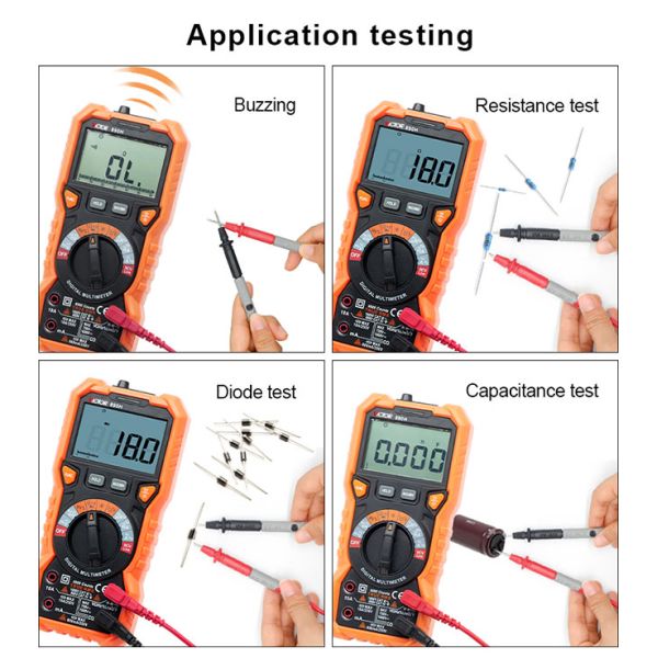 5999 Counts NCV VICTOR Digital Multimeter Flashlight Backlight Data Hold With Live Test
