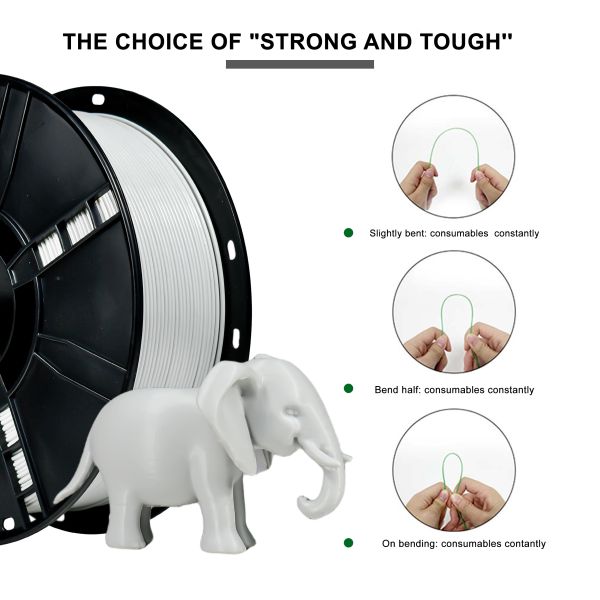 iBOSS 1KG Light Gray PETG Filament 1.75mm 3D Printing Filament