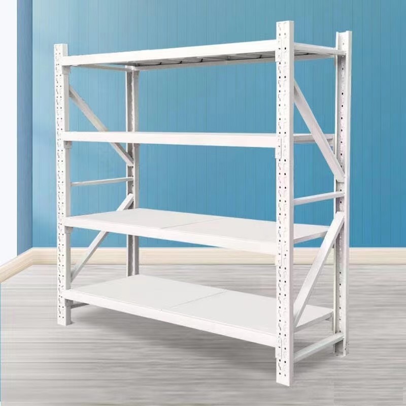 Loading 300kg Boltless Medium Duty Long Span Racking Adjustable Garage Storage Shelving Unit