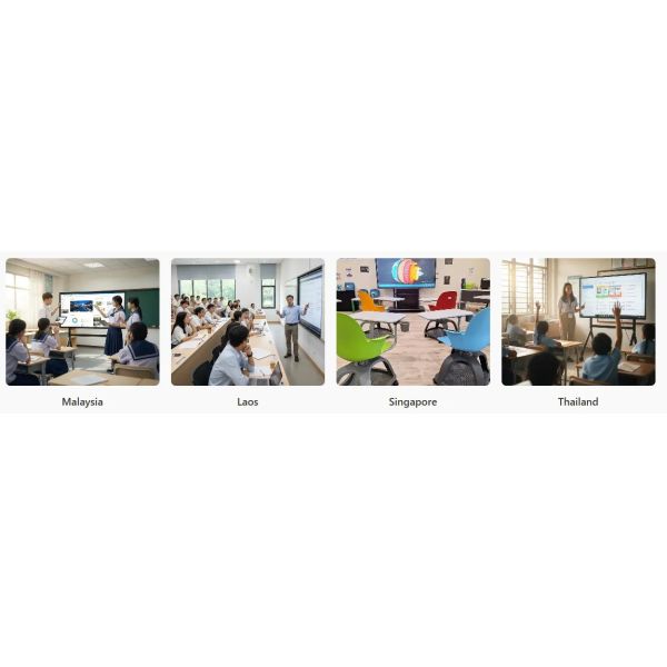 4K AI Interactive Flat Panel with EDLA Google Certification and 50 Point Multi Touch for Smart Classroom