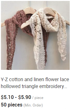 Y-Z Luxury Shawl Scarf Women Korean Lace Embroidery Plain Color Cotton and Linen Scarf Sunscreen Scarves