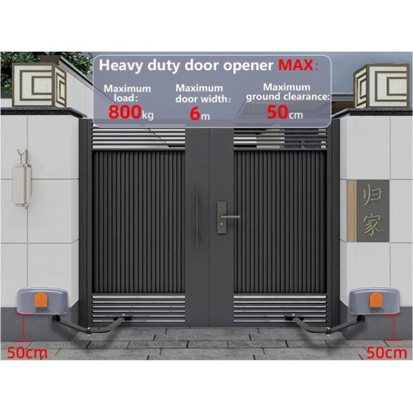Industrial Sliding Door Opener System For 800Kg Steel Gates | IP66 Waterproof