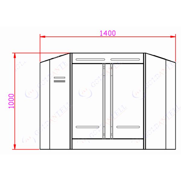 High Security Fast Automatic Systems Speed Gates Indoor & Outdoor Big Passage Pedestrian Control