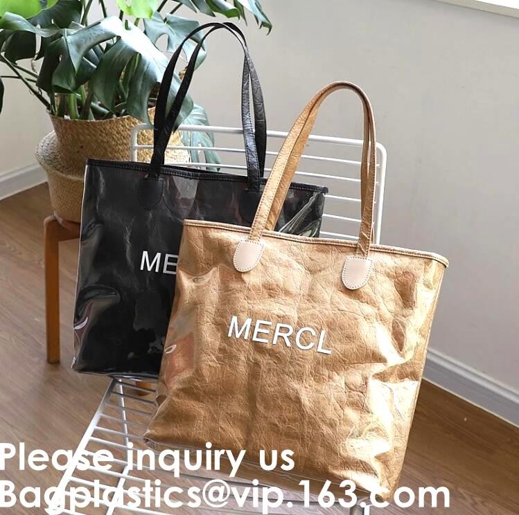 Eco Friendly Reusable Waterproof Tyvek Passport Holder Packing Cubes Toiletry kit Backpack Tote Bag Travel Accessories