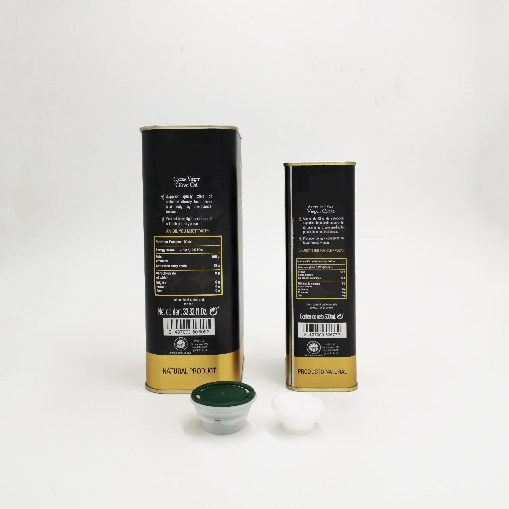 DADI 2.5L Customized Food Oil Can, Dust-Free Square Tin Packaging Clean Liquid Olive Oil 5L Rectangular Metal Can