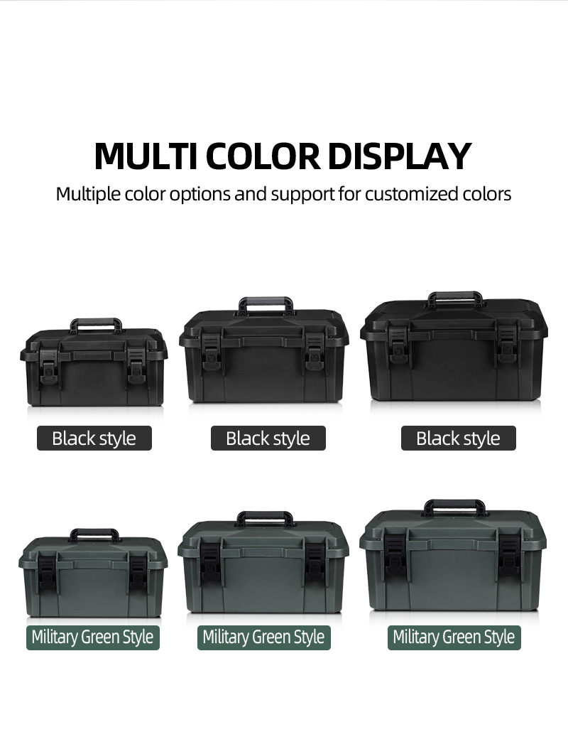 Lockable Waterproof Tool Storage Case 446x266x222mm Heavy Duty