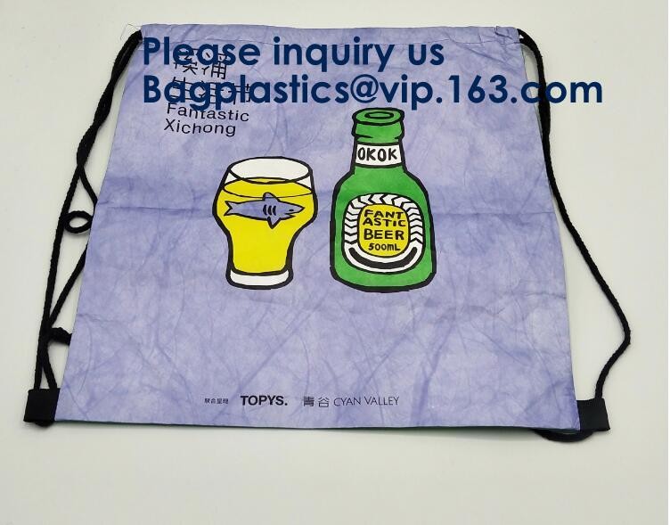 Eco Friendly Reusable Waterproof Tyvek Passport Holder Packing Cubes Toiletry kit Backpack Tote Bag Travel Accessories