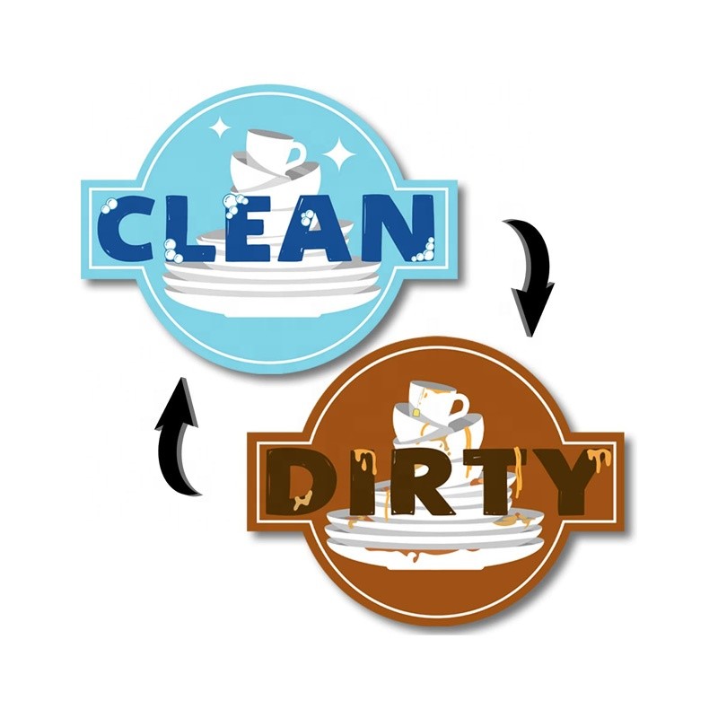Strong Magnet Kitchen Dirty Dishwasher Clean Sign Double Sided Indicator