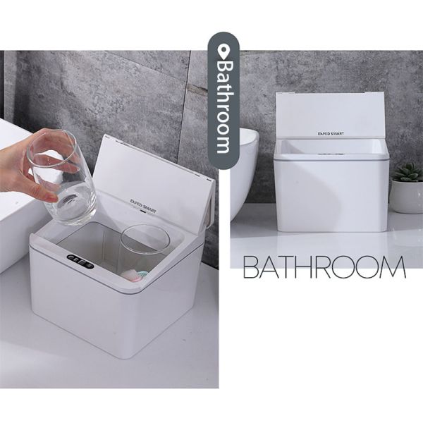4l/6l Car Trash Can Automatic Sensor Induction Trash Can Smart Dustbin Mini Desktop Waste Bin With Lid
