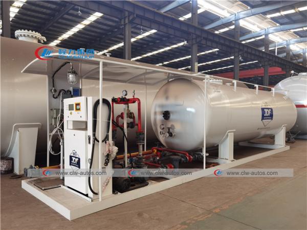 Buy 10 Tons 20000 Liters LPG Skid Station With Filling Scale at wholesale prices